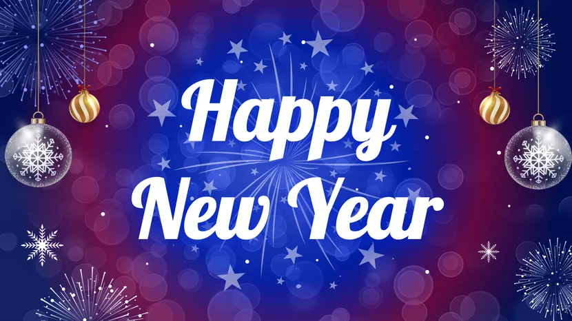 New Year Celebration Slide