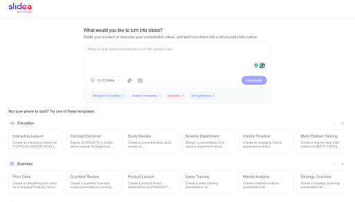 SlideEgg template library