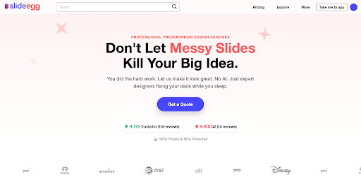 SlideEgg redesign services