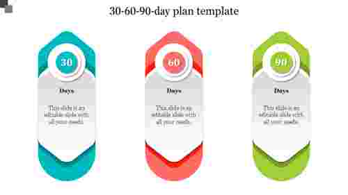 Editable Pre - eminent 30 60 90 Day Plan Example PPT Slides