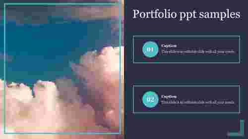 Impressive Portfolio PPT Samples Slide Template Design