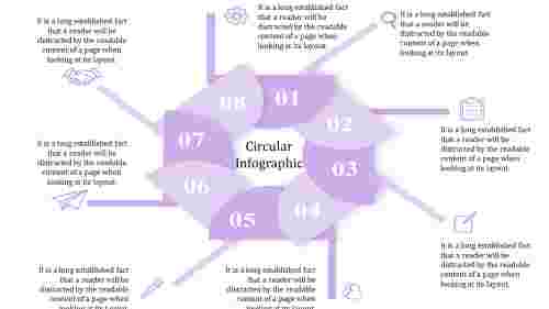 Eight Node Editable Circular Org Chart-Flower Model