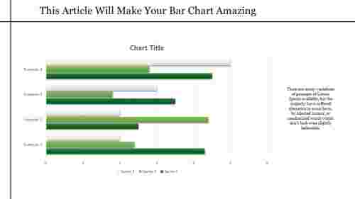 Practical Bar Graph PPT Template With Green Color Theme