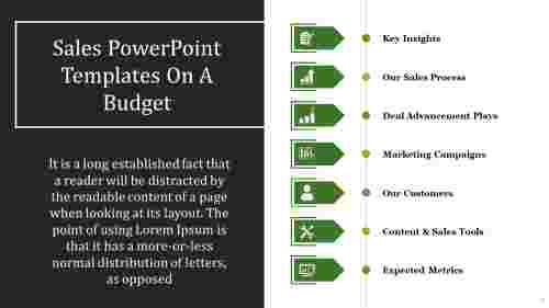 Seven Node Sales PowerPoint Templates On A Budget