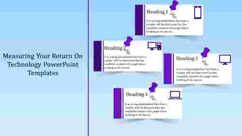 Technology PowerPoint Templates With Thumb Pin