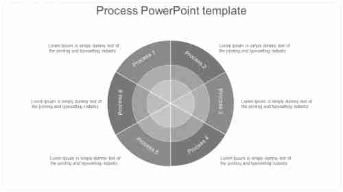 Attractive Process PowerPoint Template Design-Six Node