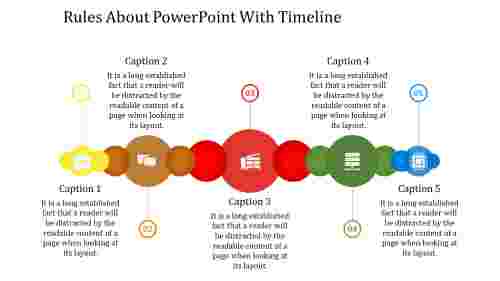 infographic PowerPoint with timeline 