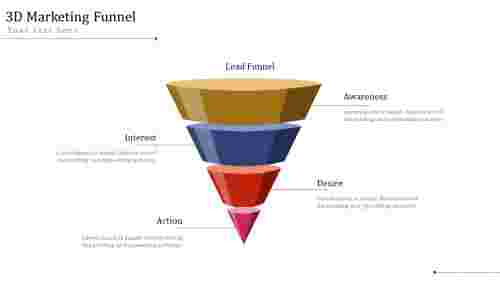 3D Model Editable Marketing Funnel Presentation Template