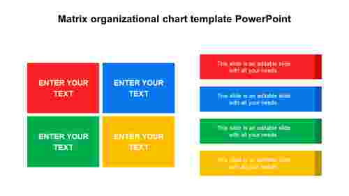 MatrixorganizationalcharttemplatePowerPointdesigns