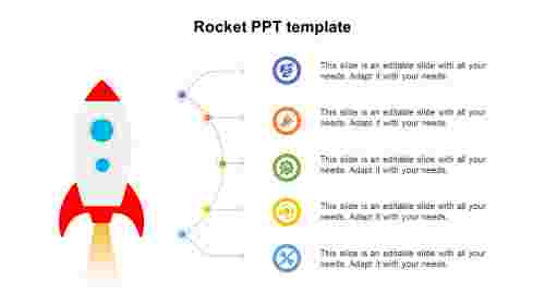 Innovative Rocket PPT Template Presentation Slide Designs