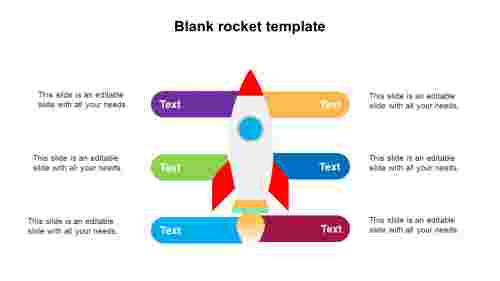 Best Blank Rocket Template Design Slides Presentation