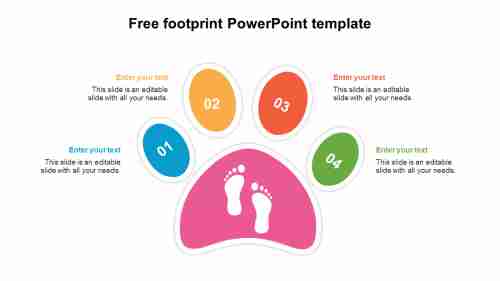 Free Footprint PowerPoint Template Slide Design