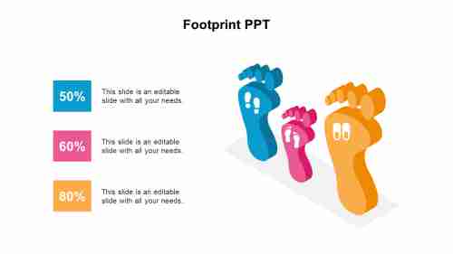 Our Predesigned Footprint PPT Templates Presentation