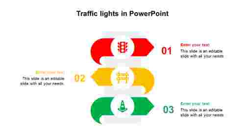 Traffic Lights In PowerPoint Presentation Slides