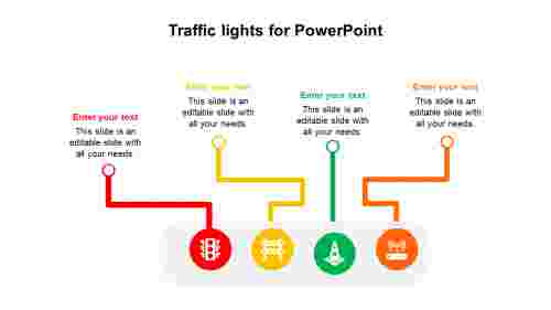 Traffic Lights For PowerPoint Presentation 