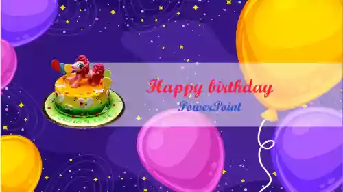 Download Now Birthday Theme Background Slide Design