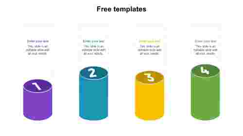 Use Free Templates Presentation Design With Four Node