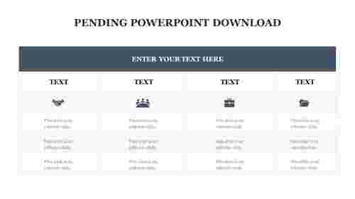 Pending PowerPoint Download Presentation PPT Templates