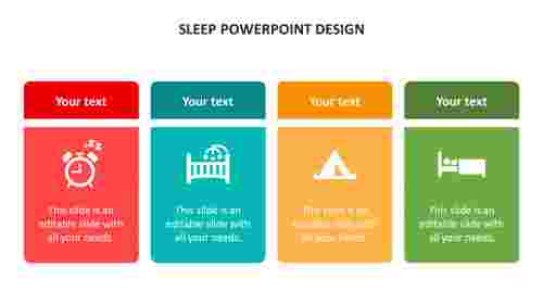 4 NODED SLEEP POWERPOINT DESIGN TEMPLATES