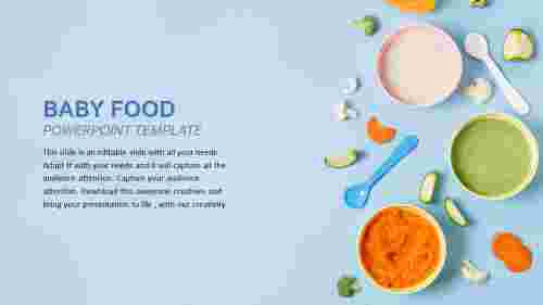 Nutritious Baby food PowerPoint template