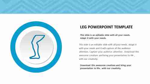 Affordable Leg PowerPoint Presentation Template Design