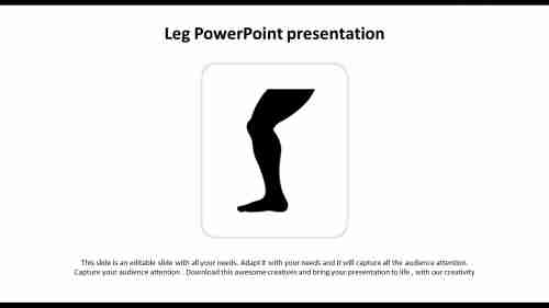 Best Leg PowerPoint template Slide For Presentation