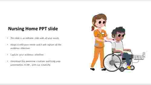 Attractive Nursing Home PPT Slide Template Designs
