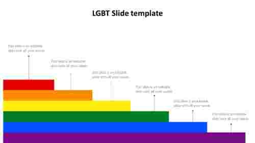 Customized LGBT Slide Template Designs In Bar Model