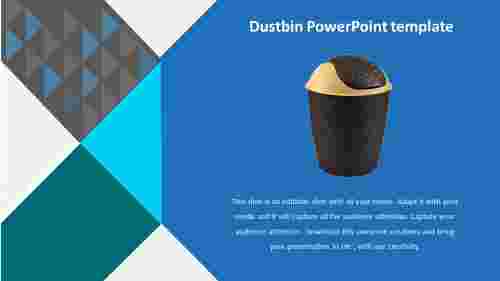 Elegant Dustbin PowerPoint template