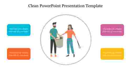Editable Clean PowerPoint Presentation Template Diagram