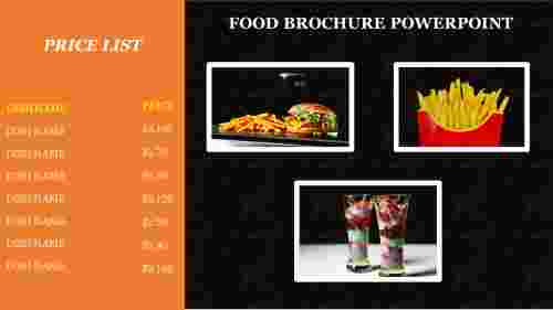 Food Brochure PowerPoint Template Slides