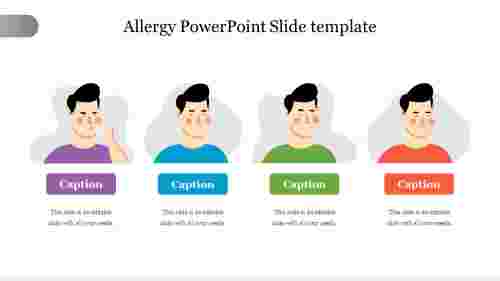 The Best  Allergy PowerPoint Slide template diagram
