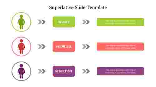 Innovative Superlative Slide Template With Three Nodes