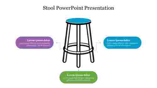 Editable Stool PowerPoint Presentation Slide Template