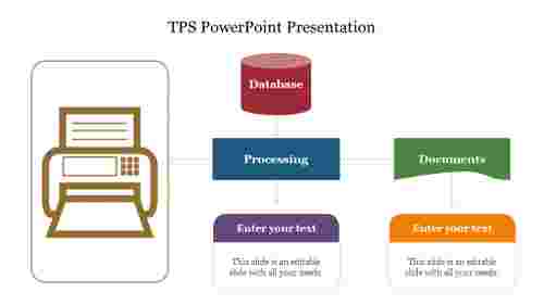 Simple TPS PowerPoint Presentation Slide Template Design