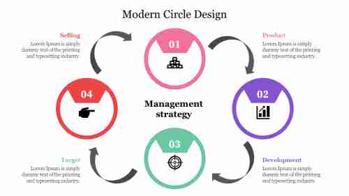 Modern Circle Design PowerPoint Presentation Template 