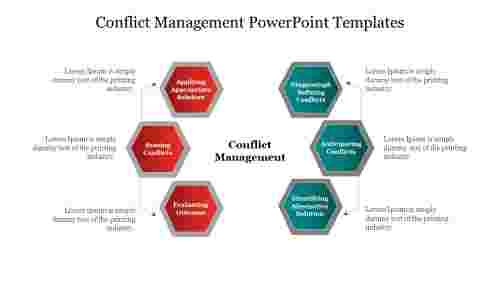 Stunning Conflict Management PowerPoint Templates Slide
