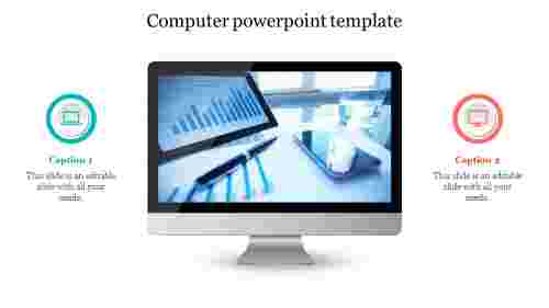 Attractive Computer PowerPoint Template PPT