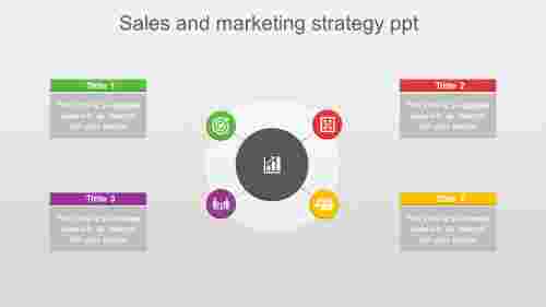 Attractive Sales And Marketing Strategy PPT Template