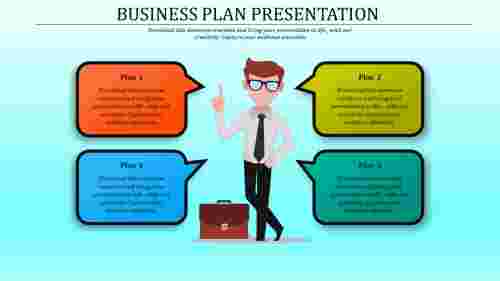 Business%20Plan%20PowerPoint%20Presentation%20With%20Four%20Node