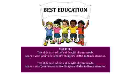 Attractive Education PowerPoint Presentation PPT Slide