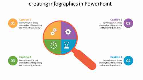 Creating Infographics In PowerPoint With Four Node