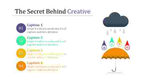 Creative PPT Slide Design Templates-Umbrella Model