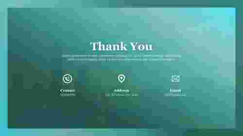 Simple Thank You PowerPoint Slide Presentation Template
