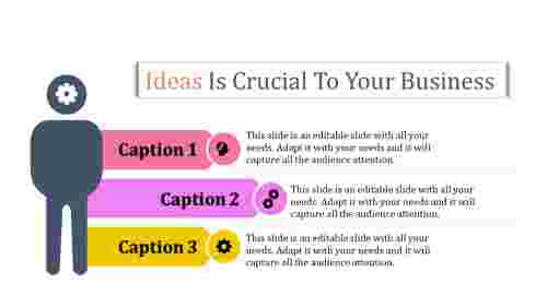Best PowerPoint Template Ideas Slide Design-Three Node