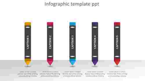 Customized Infographic Template PPT Slide Design-5 Node