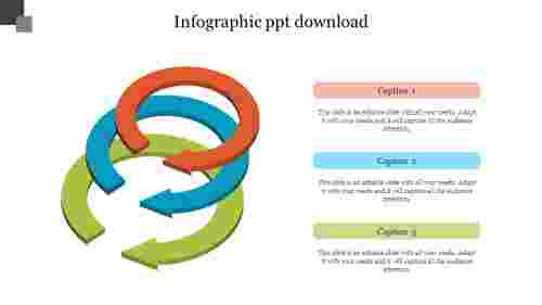 3D arrow infographic PPT download