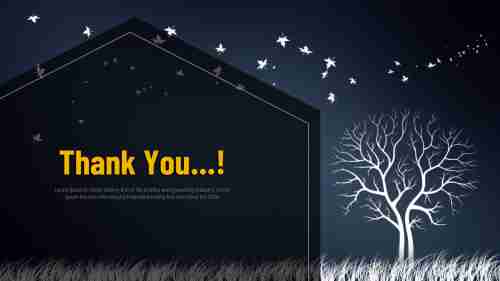 Use Thank You PowerPoint Slide Template Designs-One Node
