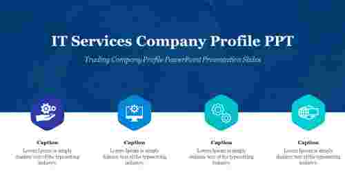 Best IT Services Company Profile PPT Template For Slides