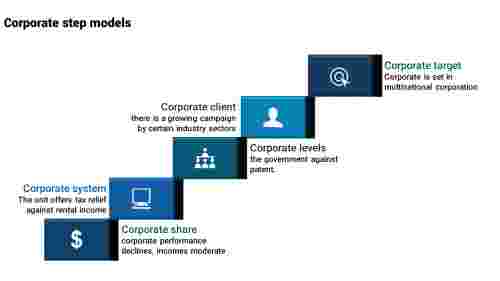 Layered cubes Corporate PPT